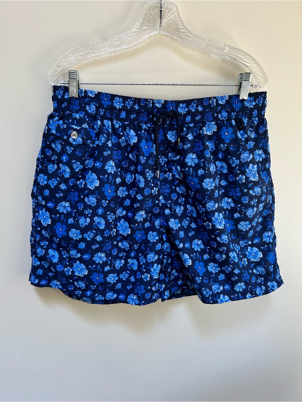 POLO Ralph Lauren ~ Navy Blue Floral Print Men’s XL Swim Shorts